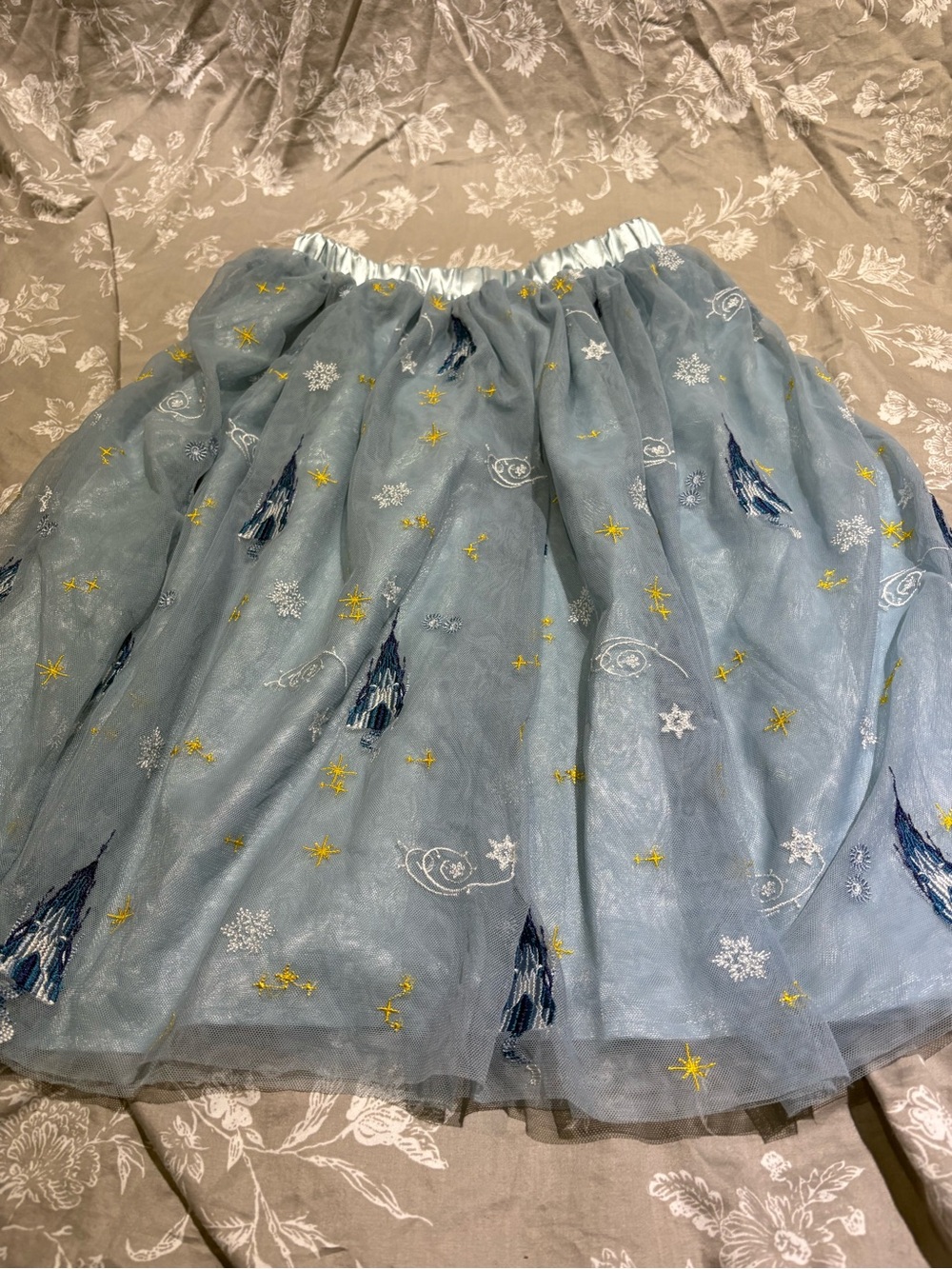 Hanna Andersson Disney Cinderella’s castle tulle embroidered skirt large 10/12